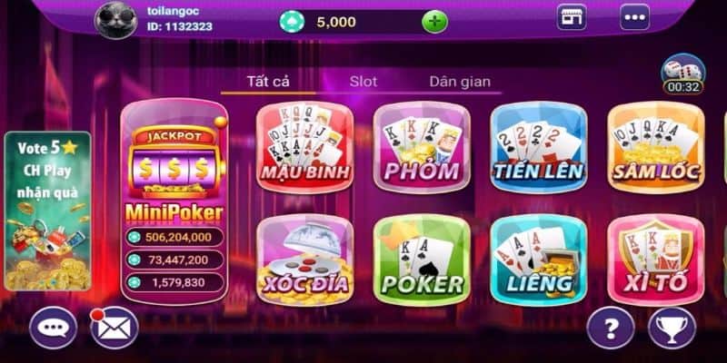 Game bài game đánh bài đổi thưởng 2022