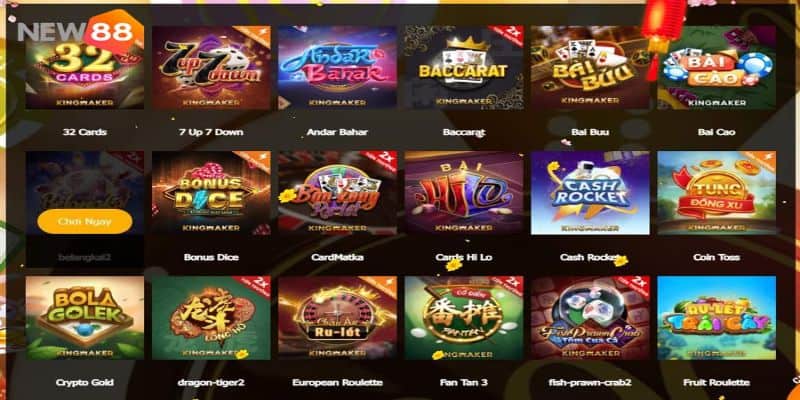 Nhà cái New88 cung cấp game bài online uy tín