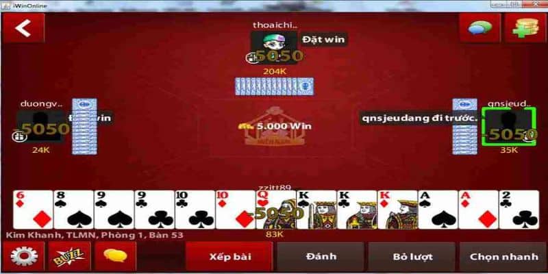 Game đánh bài miễn phí hay nhất