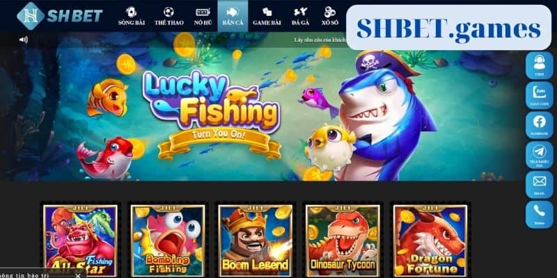 Top 10 game bắn cá tại SHBET nhận quà khủng 