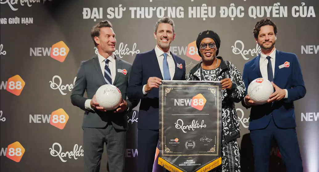 Việc hợp tác với ngôi sao bóng đá Ronaldinho là một bức tiến quan trọng thúc đẩy New88 vươn mình ra thế giới